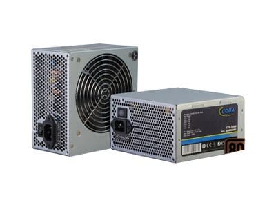 Inter-Tech Coba CES-350B 80+ - Strømforsyning (intern) - ATX12V 2.3 - 80 PLUS Bronze - AC 115/230 V - 350 watt - aktiv PFC Sølv