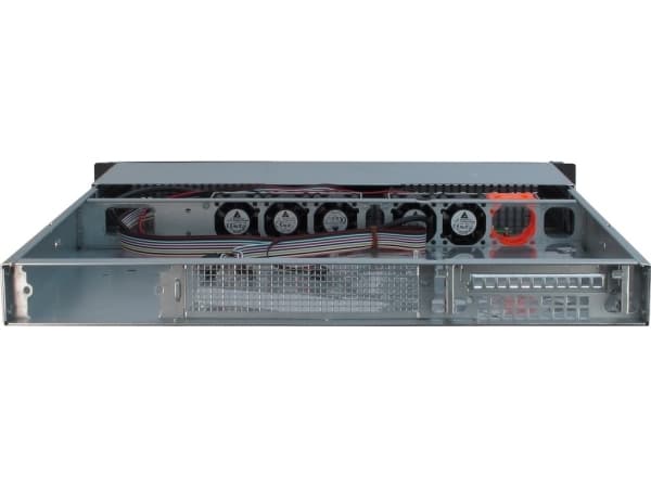 Inter-Tech IPC 1U-10255, Teline, Palvelin, Musta, ATX, EATX, mikro ATX, Mini-ITX, SSI CEB, Terästä, HDD, Verkko, Teho