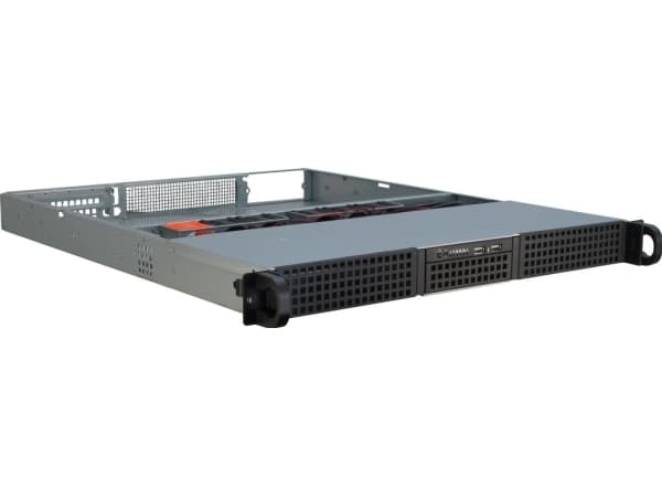 Inter-Tech IPC 1U-10255, Teline, Palvelin, Musta, ATX, EATX, mikro ATX, Mini-ITX, SSI CEB, Terästä, HDD, Verkko, Teho
