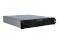 Pikkukuva 2 / 5: Inter-Tech IPC 2U-20248, Teline, Palvelin, Musta, ATX, mikro ATX, Mini-ITX, Terästä, HDD, Verkko, Teho