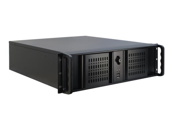 Inter-Tech IPC 3U-3098-S - Kan monteras i rack - 3U - ATX - ingen strömförsörjning (ATX) - USB Svart