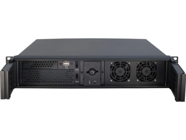Inter-Tech 2U-2098-SK, Teline, Palvelin, Musta, mikro ATX, Mini-ITX, Terästä, 2U