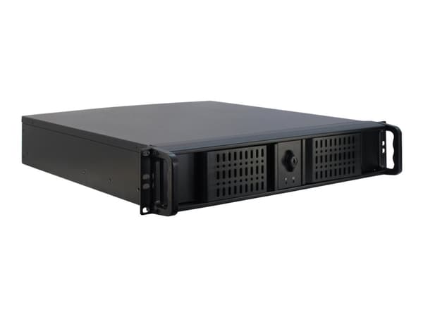 Inter-Tech 2U-2098-SK, Teline, Palvelin, Musta, mikro ATX, Mini-ITX, Terästä, 2U musta