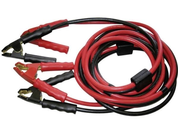 SET® TS 700 startkablar 50 mm² koppar 7,00 m med skyddskrets, med vinklad mässingstång