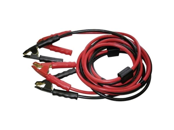 SET® TS 700 startkablar 50 mm² koppar 7,00 m med skyddskrets, med vinklad mässingstång