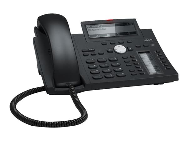 Snom D345, IP Phone, Musta, Sininen, Johdollinen puhelin, Pöytä/Seinä, Kanavansisäinen, Out-of band, SIP-tiedot, Käyttäjä musta, Sininen