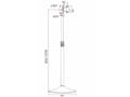Miniatyrbilde 3 av 5: Techly ICA-TR10, 22 kg, 68,6 cm (27"), 33 cm (13"), 75 x 75 mm, 100 x 100 mm, 832 - 1370 mm