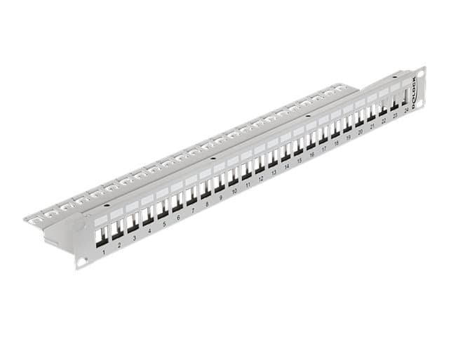 Delock 19" Keystone Patch Panel 24 Port grey