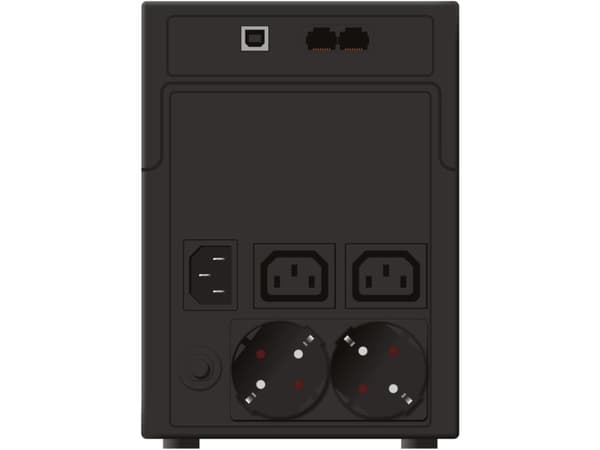 PowerWalker VI 1200 SH Schuko, Linje-Interactive, 1,2 kVA, 600 W, 170 V, 280 V, 50/60 Hz
