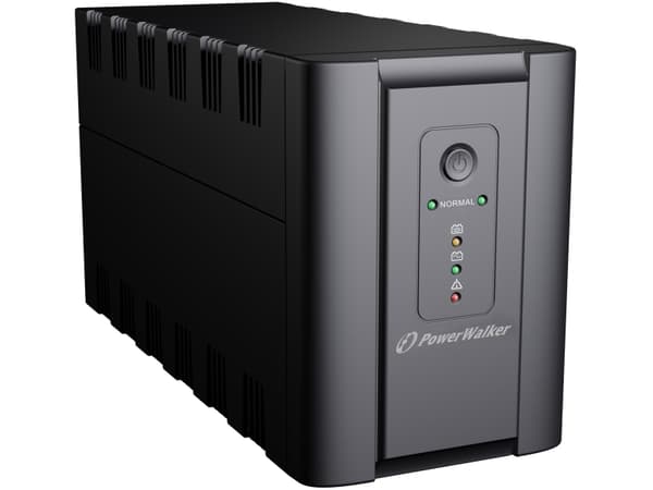 PowerWalker VI 1200 SH Schuko, Linje-Interactive, 1,2 kVA, 600 W, 170 V, 280 V, 50/60 Hz Sort