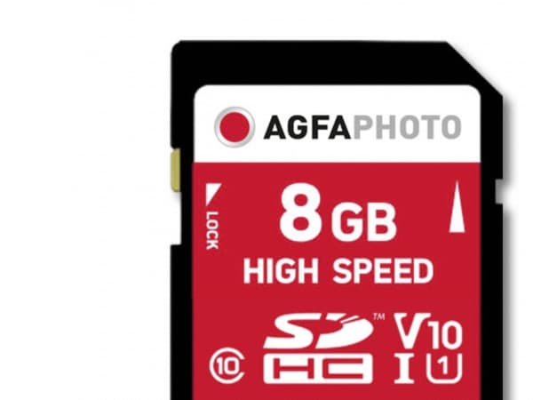 AgfaPhoto SDHC Card 8GB High Speed Class 10 UHS I U1 V10