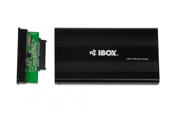iBOX HD-02 - Förvaringslåda - 2.5" - SATA 6Gb/s - USB 3.0 - svart
