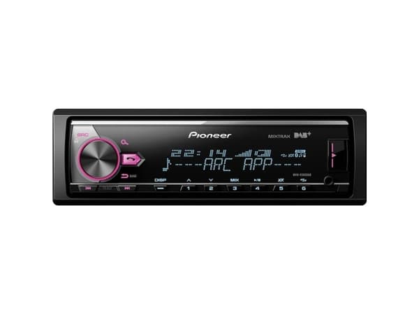 Pioneer MVH-X580DAB, Musta, 1 DIN, 4.0 kanavaa, 50 W, MOSFET, AAC,FLAC,MP3,WAV,WMA