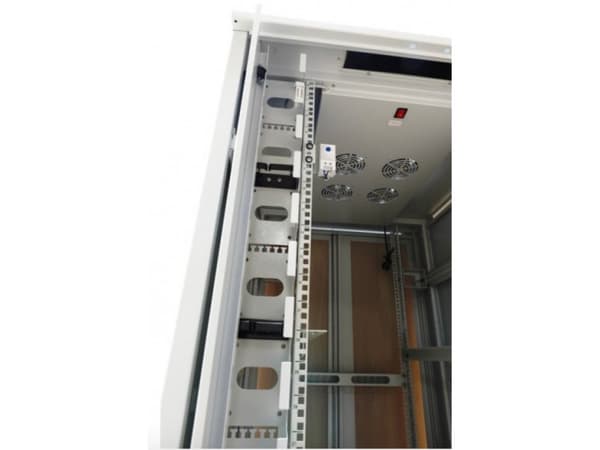 ALLNET 19kaappi 42U W800T1000mm rei'itetyt metalliovet vaaleanharmaa SNB-sarja