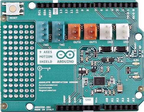 Arduino 9 AXES MOTION SHIELD