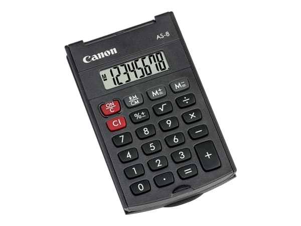 Canon AS-8 - Lommekalkulator - 8 sifre - mørk grå