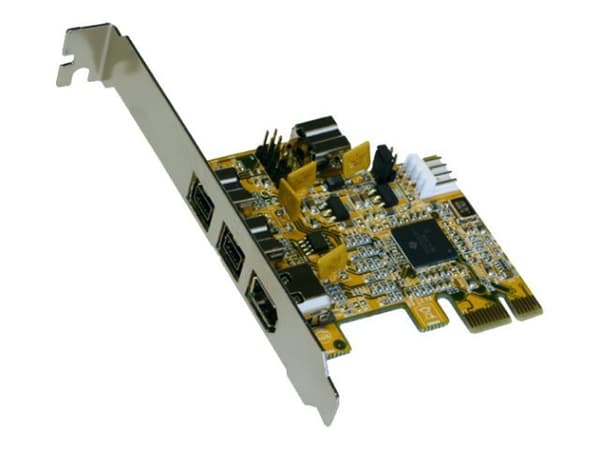 Exsys EX-16415 - FireWire-adapter - PCIe - Firewire, FireWire 800 - 3 porter + 1 x FireWire