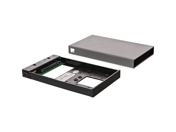 InLine 00031A, HDD/SSD-kabinett, 2.5", Serial ATA III, Hot-swap, USB-tilkobling, Sort