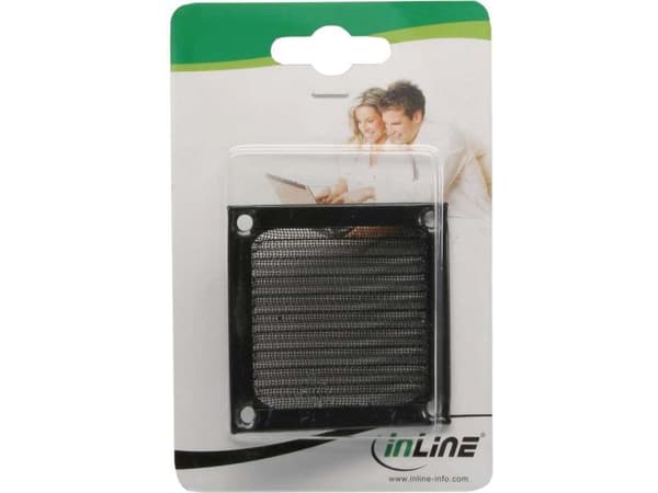 InLine 33379S, Gjuten aluminium, Svart, 9,2 cm, 92 mm, 92 mm