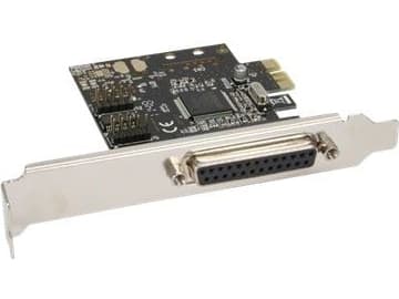InLine 76624C, PCIe, Parallel, Serial, Moschip MCS9901CV-CC, 2500 Mbit/s, 2,5 Gbit/s, Windows 2000, XP 32/64 Bit, Server 2003, Vista 32/64 Bit, Linux