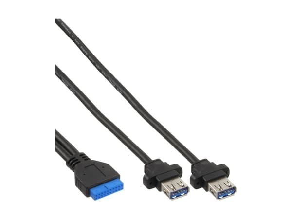 InLine 66900, Mini PCI Express, USB 3.2 Gen 1 (3.1 Gen 1), 5000 Mbit/s, 5 Gbit/s, Koblet med ledninger (ikke trådløs), Windows 7 / Vista / XP / Serve