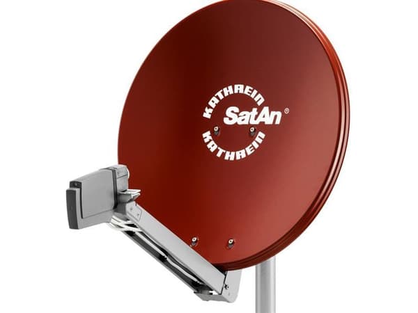 Kathrein CAS 90ro, 10,70 - 12,75 GHz, 39,6 dBi, Brun, Rød, Aluminium, 90 cm, 967 mm