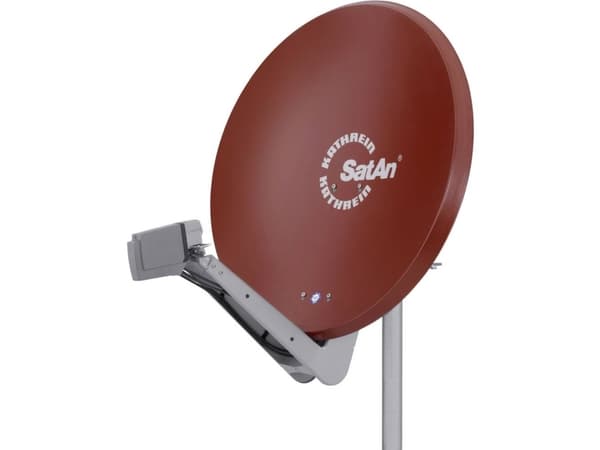 Kathrein CAS 90ro, 10,70 - 12,75 GHz, 39,6 dBi, Brun, Rød, Aluminium, 90 cm, 967 mm
