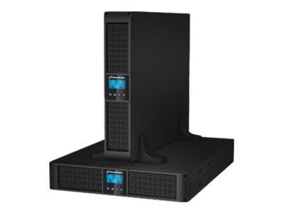 PowerWalker VI 1000RT HID - UPS (rackmonterbar/ekstern) - AC 220/230/240 V - 900 watt - 1000 VA - 7 Ah - RS-232, USB - utgangskontakter: 8 - 2U - 19" Sort