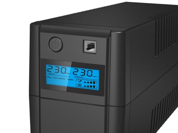 PowerWalker VI 850SE LCD - UPS - AC 230 V - 480 Watt - 850 VA - 9 At - USB - utgangskontakter: 2 - svart