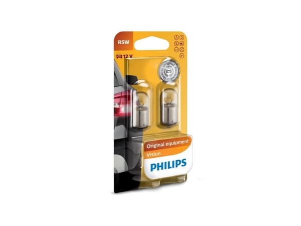 Philips Vision 12821B2 perinteiset sisä- ja merkinantovalopolttimot, 5 W, 12 V, R5W, 2 kpl