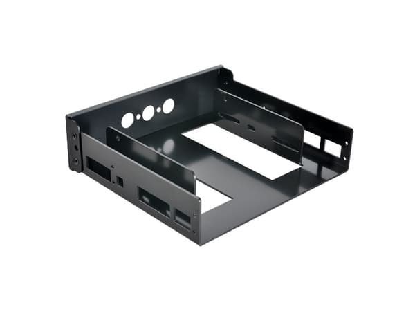 Lian Li BZ-516A, Frontpanel, Gjuten aluminium, Svart