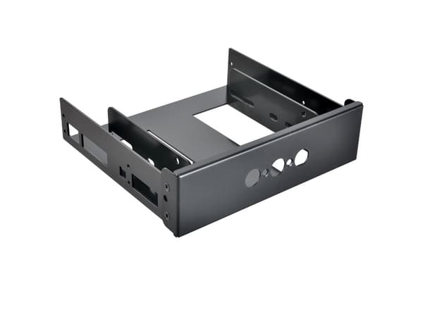 Lian Li BZ-516A, Frontpanel, Gjuten aluminium, Svart