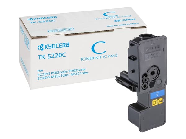 Kyocera TK 5220C - Cyan - original - tonerpatron - for ECOSYS M5521, P5021