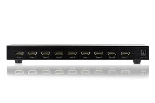 DIGITUS Professional DS-43302 - Video/audiosplitter - 8 x HDMI - skrivbordsmodell