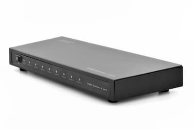 DIGITUS Professional DS-43302 - Video/audiosplitter - 8 x HDMI - skrivbordsmodell