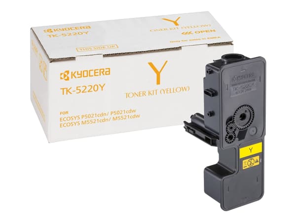Kyocera TK 5220Y - Gul - original - tonerpatron - for ECOSYS M5521, P5021