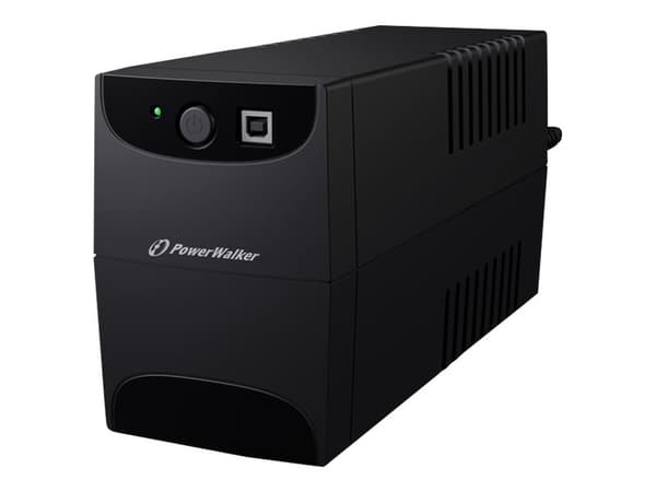PowerWalker VI 650 IEC - UPS - AC 220/230/240 V - 360 watt - 650 VA - 7 Ah - USB - utgangskontakter: 4 - svart Sort