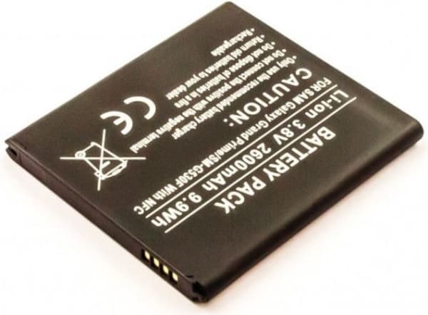 CoreParts MSPP4320, Batteri, Samsung, Sort, Lithium-Ion (Li-Ion), 2600 mAh, 3,8 V