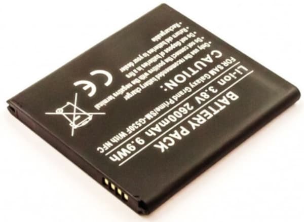 CoreParts MSPP4320, Batteri, Samsung, Sort, Lithium-Ion (Li-Ion), 2600 mAh, 3,8 V