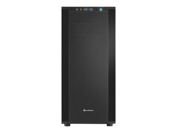 Sharkoon M25-V - Tower - ATX - ingen strømforsyning - svart - USB/lyd