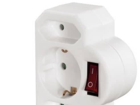 Hama 00108846, Type F, Universell, 230 V, Hvit, 3500 W, Hankjønn/hunkjønn