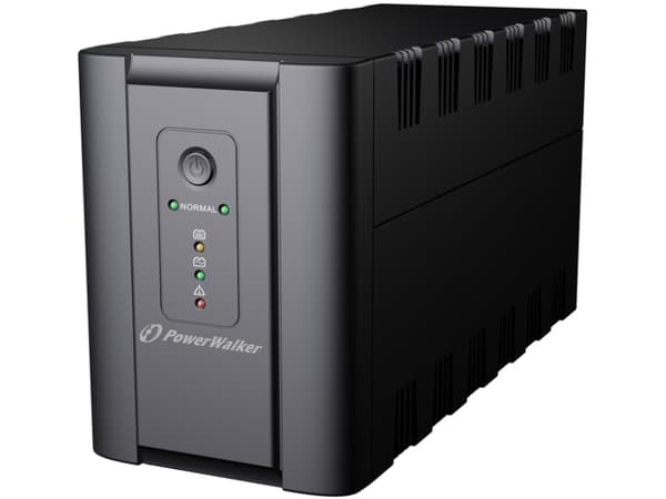 PowerWalker VI 1200 - UPS - AC 220/230/240 V - 600 watt - 1200 VA - 7 Ah - USB - utgangskontakter: 4 - svart