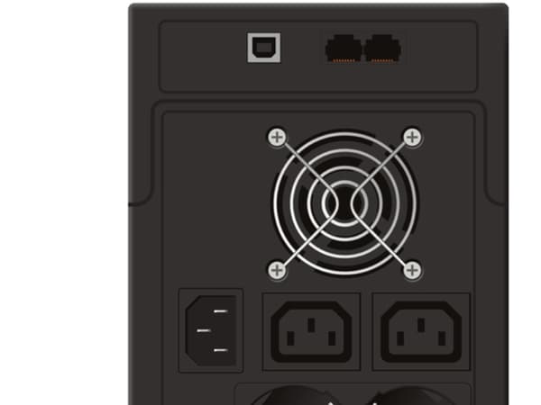 PowerWalker VI 1200 - UPS - AC 220/230/240 V - 600 watt - 1200 VA - 7 Ah - USB - utgangskontakter: 4 - svart