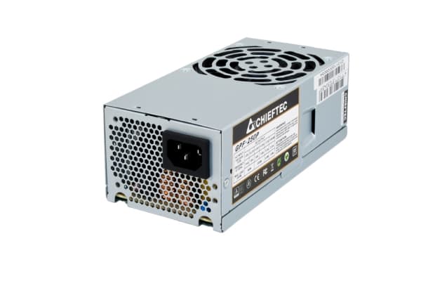 Chieftec Smart Series GPF-350P - Strømforsyning (intern) - TFX12V / ATX12V 2.3 - AC 115-230 V - 350 watt - aktiv PFC - sølv