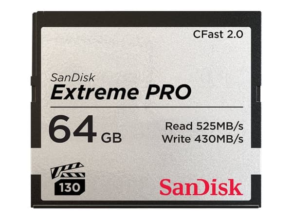 SanDisk Extreme Pro - Flash-minneskort - 64 GB - CFast 2.0