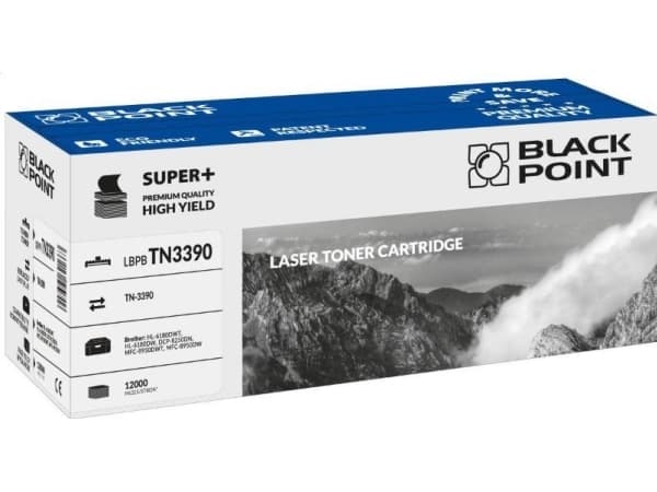 Black Point LBPBTN3390, 12000 sider, Svart, 1 stykker