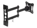 Miniatyrbilde 1 av 5: Maclean MC-719 - Brakett - for flatpanel - svart - skjermstørrelse: 13"-27" - veggmonterbar