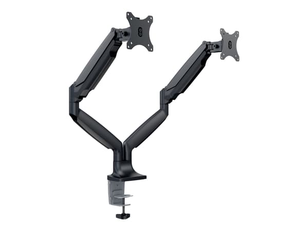 Multibrackets M Deskmount Spring Dual - Monteringssats (montering på skrivbord) - för 2 LCD-bildskärmar - stål, höggradig aluminium - svart - skärmst