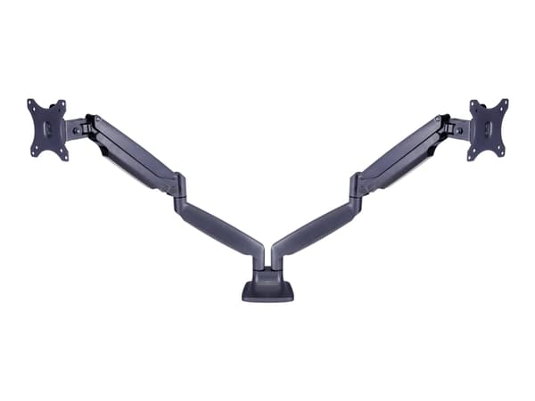 Multibrackets M Deskmount Spring Dual - Monteringssats (montering på skrivbord) - för 2 LCD-bildskärmar - stål, höggradig aluminium - svart - skärmst
