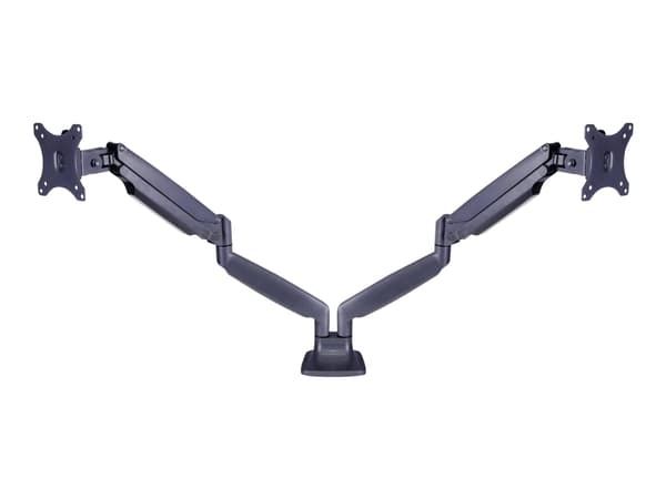 Multibrackets M Deskmount Spring Dual - Monteringssats (montering på skrivbord) - för 2 LCD-bildskärmar - stål, höggradig aluminium - svart - skärmst